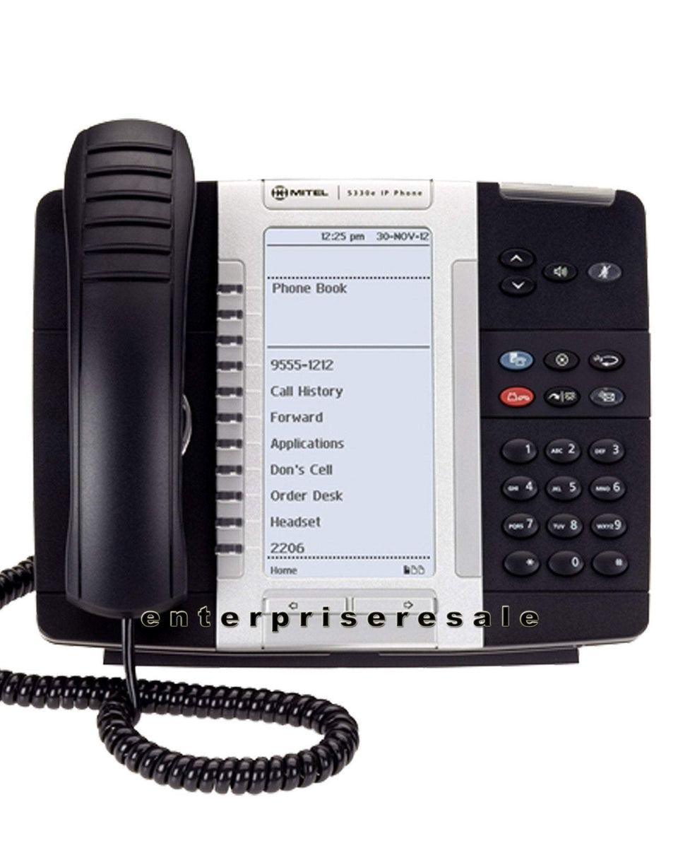 Mitel 5330e Enhanced Gigabit (50006476) BACKLIT IP Phone Refurbished|  Enterprise Resale